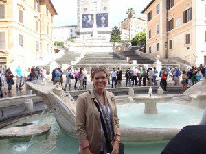 The Spanish Steps in Rome.