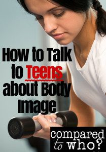 talk to teens about body image