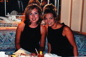 Here's me at 25 at a work event where my title was "Director." (My hair style sure wasn't helping me look any older, was it?)