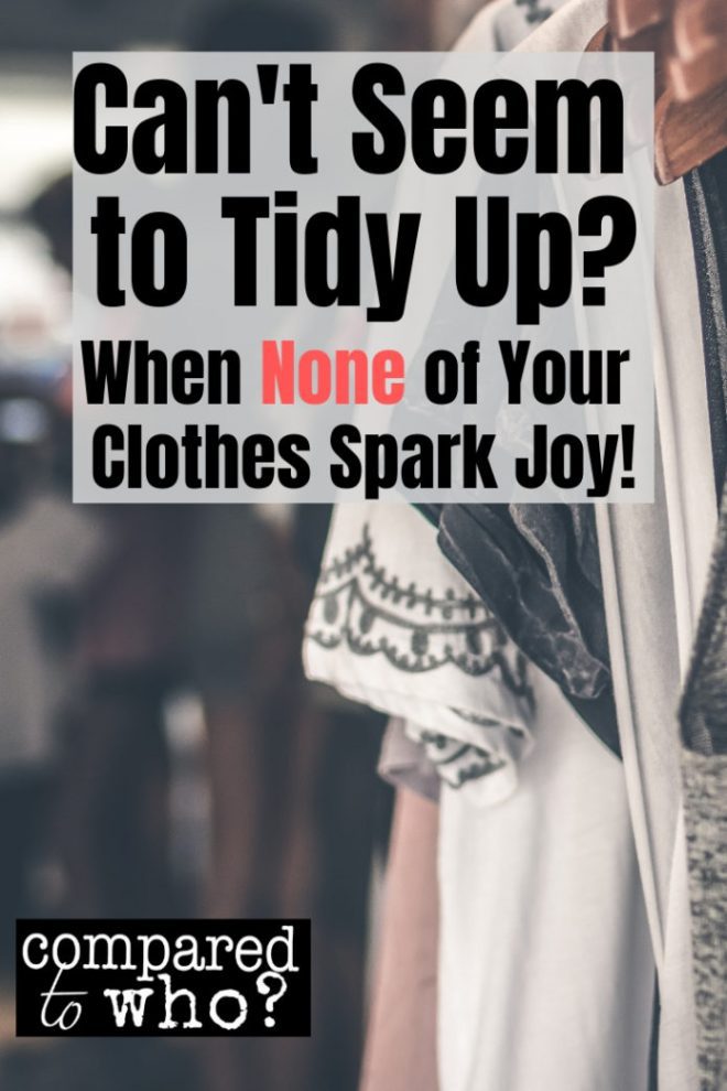 When None of Your Clothes Spark Joy Can't Seem to Tidy Up? Compared
