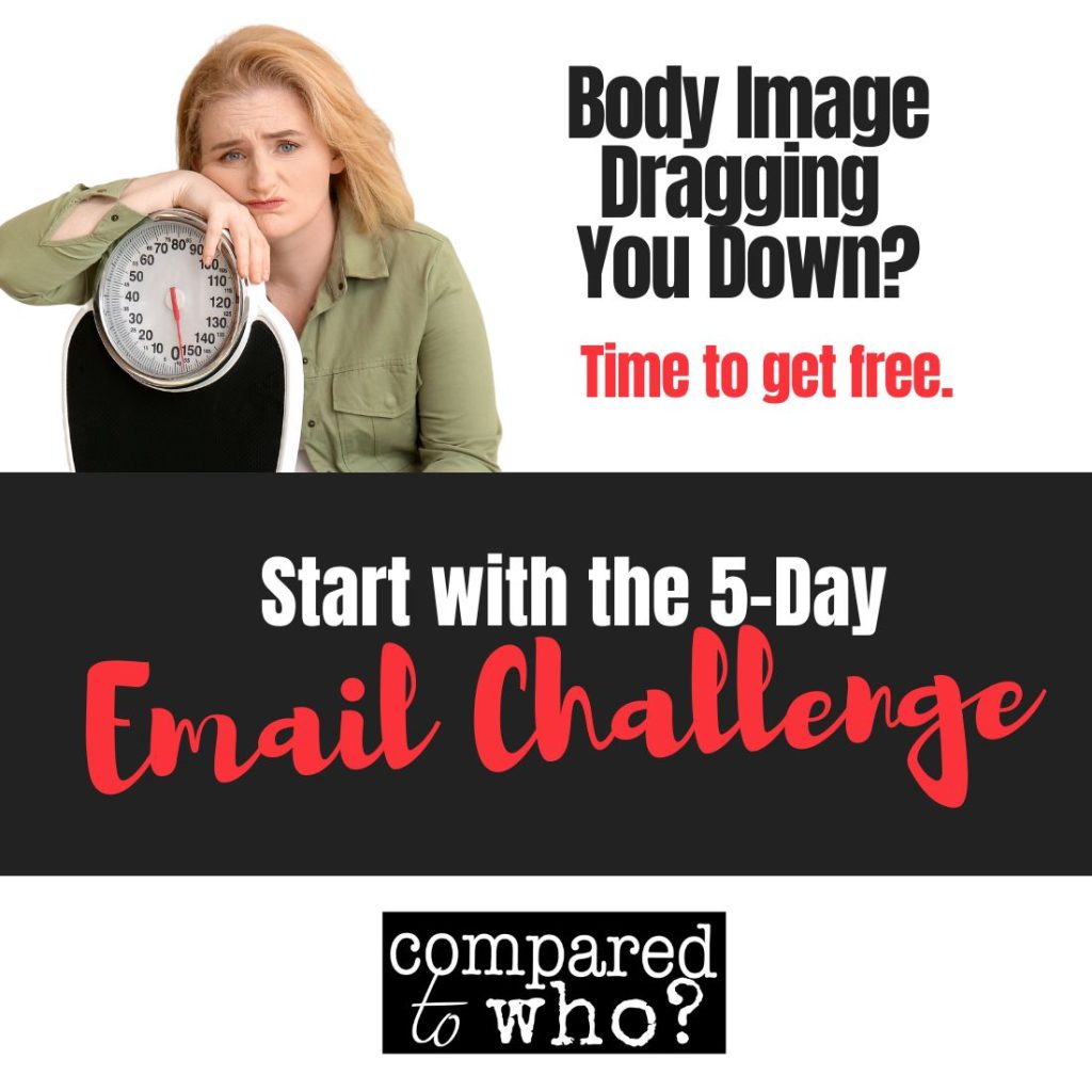 5 Day email challenge for Christian Women who struggle with body image issues and insecurity feel bad about body